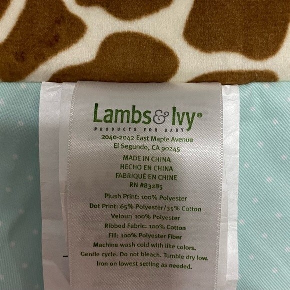 Lambs & Ivy Peek A Boo Jungle Cute Giraffe Diaper Stacker Hanging Storage - Picture 6 of 8